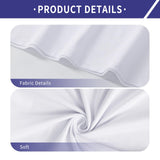 METFUIN 4 Pack Sublimation Shirts White Polyester Tshirts for Sublimation Heat Press Unisex Sublimation Shirt Bulk Gift DIY (Medium, White) METFUIN