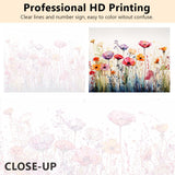 TUMOVO Colorful Flower Field Paint by Numbers for Adults Ages 8-12 Watercolor DIY Arts Craft Beginner Abstract Floral Paint by Number Kit Oil Painting Adult Paint by Number Kits On Canvas 16"x20" TUMOVO