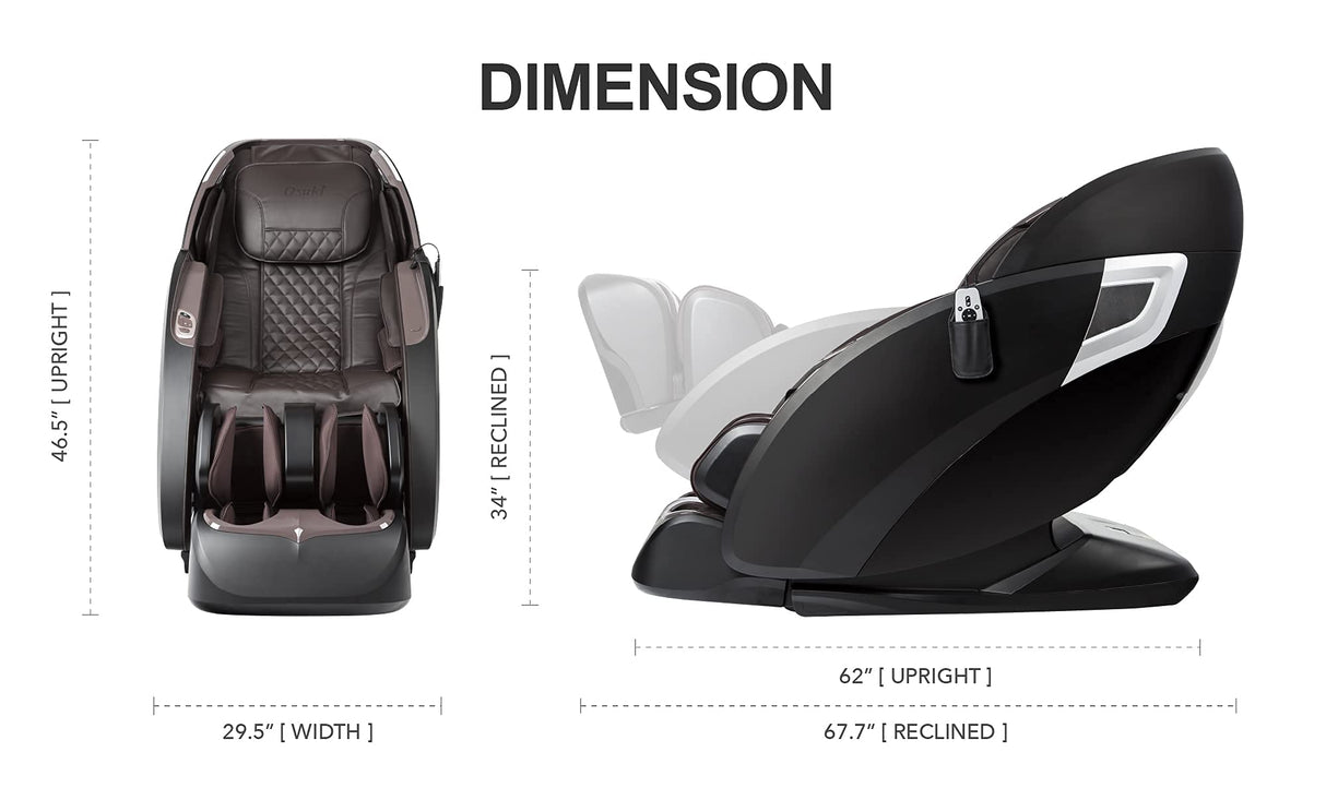 Osaki OS-Pro 3D Otamic LE | Full Body Massage Chair | 3D SL-Track Full Body Massage Chair | Zero Gravity | Lumbar Heating |Auto Body Scan | Bluetooth Speaker Osaki