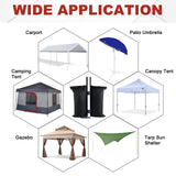 ABCCANOPY Canopy Weights 120 LBS Gazebo Tent Sand Bags,4pcs-Pack (Black) ABCCANOPY