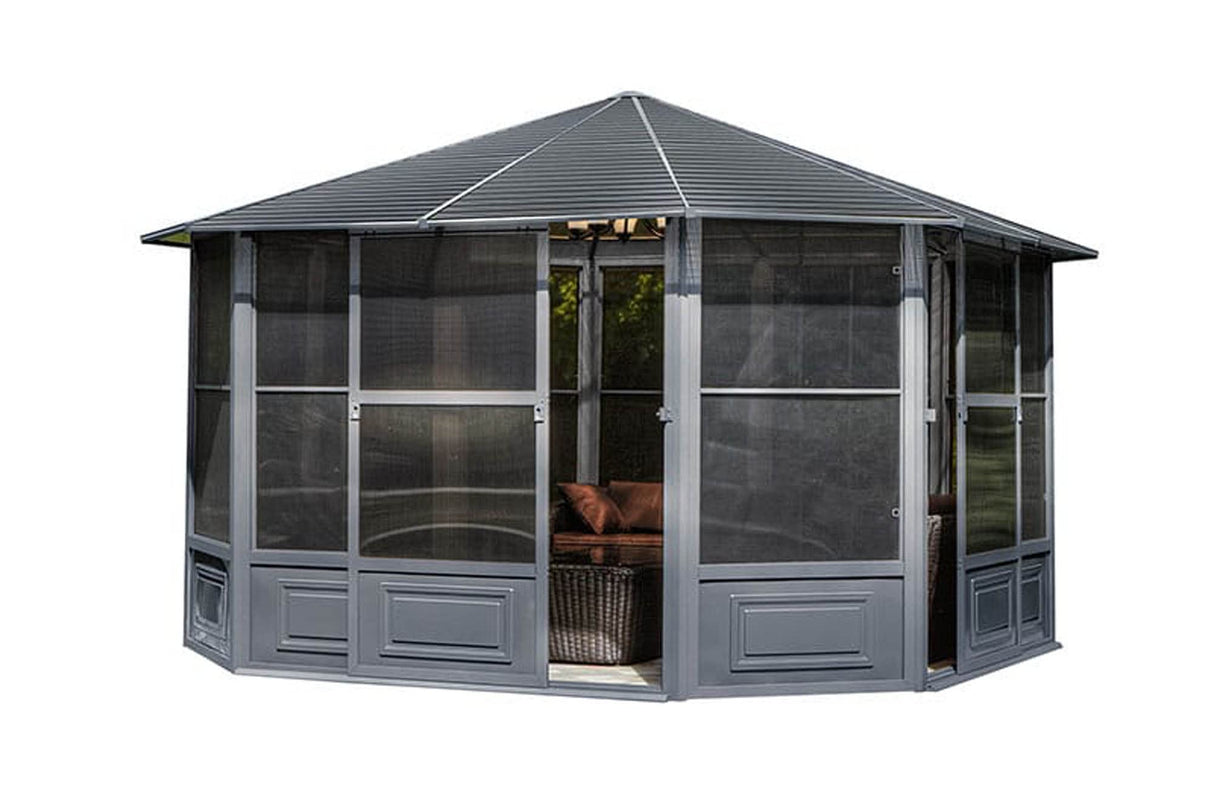 Gazebo Penguin Florence - Solarium 12x12 Metal Roof Gazebo Penguin