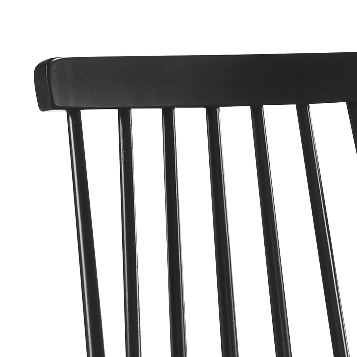 DUHOME Dining Chairs Set of 2 Wood Dining Room Chair Black Spindle Side Kitchen Room Country Farmhouse Chairs Black DUHOME