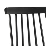 DUHOME Dining Chairs Set of 2 Wood Dining Room Chair Black Spindle Side Kitchen Room Country Farmhouse Chairs Black DUHOME