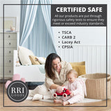 RRI Goods 2 Step Up Stool for Toddlers and Kids with Support Handles and Non Slip, Montessori Wooden Reach Up Safety Steps for Bathroom, Kitchen RRI Goods