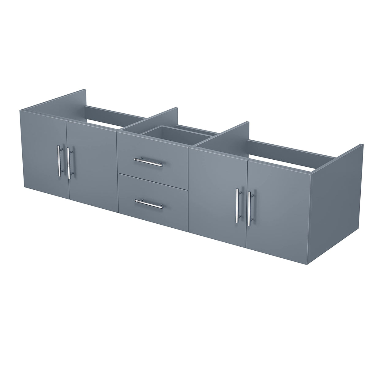Bell+Modern Sonoma 72 in. x 22 in. D Dark Grey Double Bath Vanity Cabinet Without Countertop Bell+Modern