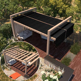 ShadeMart 90% Shade Fabric 20FT x 20FT Black Sun Shade Cloth, Privacy Screen with Reinforced Grommets for Outdoor Garden Pergola Patio Porch Carport, Shade for Plant Chicken Coop Kennel Animal Stall ShadeMart