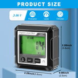 Digital Level Angle Gauge, Converts Between Degrees, Digital Angle Finder Backlit LCD Digital Magnetic Protractor Inclinometer Level Box, Angle Finder Tool Protractor HKZTUY