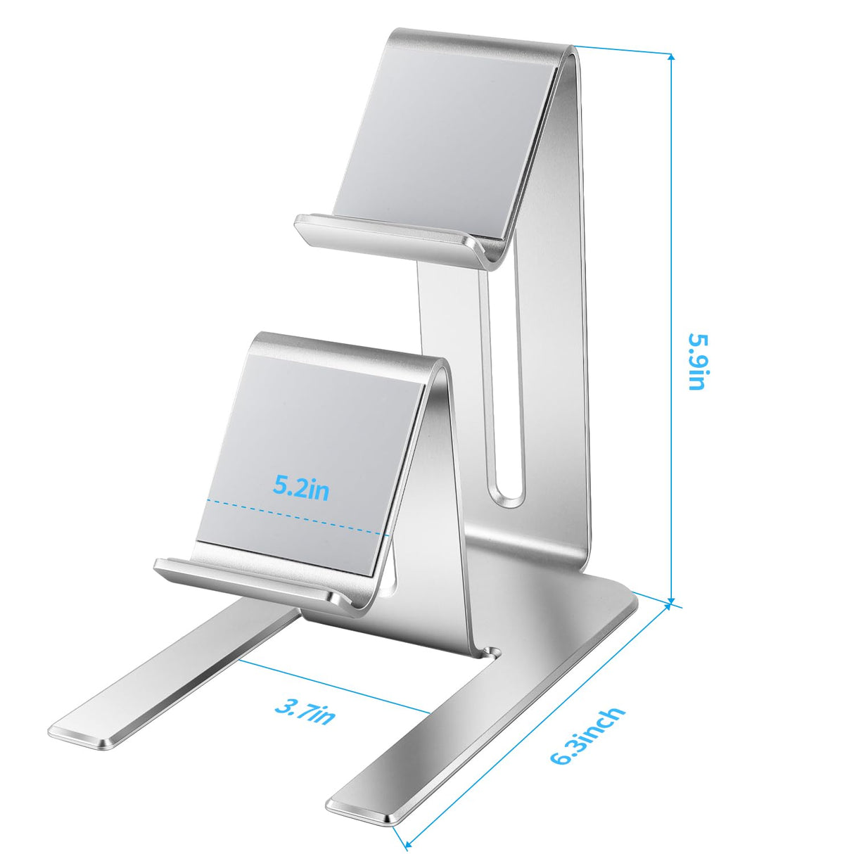 Controller Holder – 2 Tier Universal Aluminum Display Stand Accessories PC Gaming Desk Decor Stuff Gamer Gifts for Xbox Series X S, Elite 2, PS5, PS4, PS3, Switch Pro and Almost All Controller Niubixx