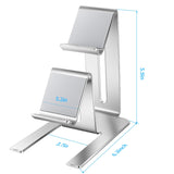 Controller Holder – 2 Tier Universal Aluminum Display Stand Accessories PC Gaming Desk Decor Stuff Gamer Gifts for Xbox Series X S, Elite 2, PS5, PS4, PS3, Switch Pro and Almost All Controller Niubixx