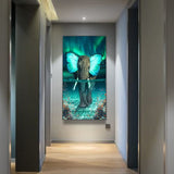 JATOK 5D Diamond Painting Kits for Adults (27.56 x 15.7 inch) DIY Large Elephant Full Round Drill Cross Stitch Embroidery Pictures Arts Paint by Number Kits Diamond Painting Kits for Home Wall Decor JATOK