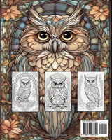 Adult Owl Coloring Book: For Stress Relieving in Amazing Owl Coloring World Majosta