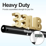 BOOSANT 72 INCH Ceiling Fan Downrod With Extended Wires,Extension Rod Only Ceiling Fans Compatible, Not Threaded(Black) BOOSANT