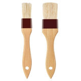 Pastry Brush-Basting Brush for Cooking,2 Pc Boar Bristles Food Brush for BBQ,Beech Wooden Handle Butter Brush for Baking/Spreading Marinade/Sauce/Oil/Egg/Kitchen Brushes for Cooking(1 &1 1/2 inch) NXRACSH