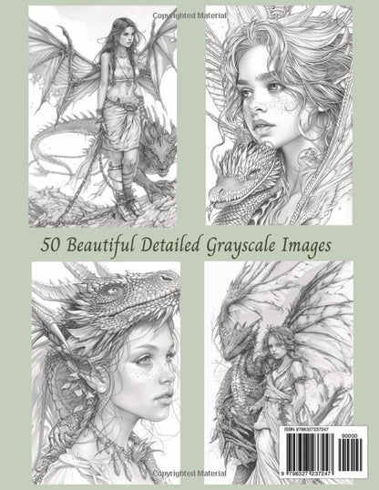 Fairies and Dragons Fantasy Grayscale Coloring Book For Adults And Teens: For Adult Relaxation and Stress Relief, Stimulate Mindfulness, Boost ... Dragons, and Other Imaginary Beasts)