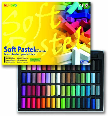 MUNGYO Soft Pastel 64 Color Set Square Chalk (US English Version) YoCoSII