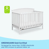 Graco Benton 5-in-1 Convertible Crib (White) – GREENGUARD Gold Certified, Converts from Baby Crib to Toddler Bed, Daybed and Full-Size Bed, Fits Standard Full-Size Crib Mattress Graco