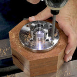 Hurricane Turning Tools, 4" Steel Faceplate For Wood Lathe, 1" x 8 TPI Hurricane Turning Tools