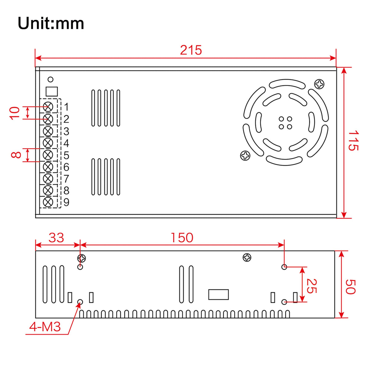 CNCTOPBAOS 600W 36V DC Switching Power Supply Transformer AC to DC Driver Adapter 16.6A Universal Regulated Converter for LED Strip Light CCTV Camera Radio Stepper Servo Motor 3D Printer (36V 16.6A) CNCTOPBAOS