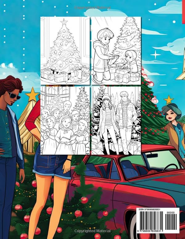 Old Fashioned Christmas Coloring Book for Adults: Relive the Warmth of 80s & 90s Christmas Celebrations in Color