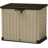 Keter Store-It-Out MAX 4.8 FT X 2.7 FT Durable Outdoor Storage Shed Made from Weather Resistant Resin 42 Cubic Feet Beige/Brown Keter