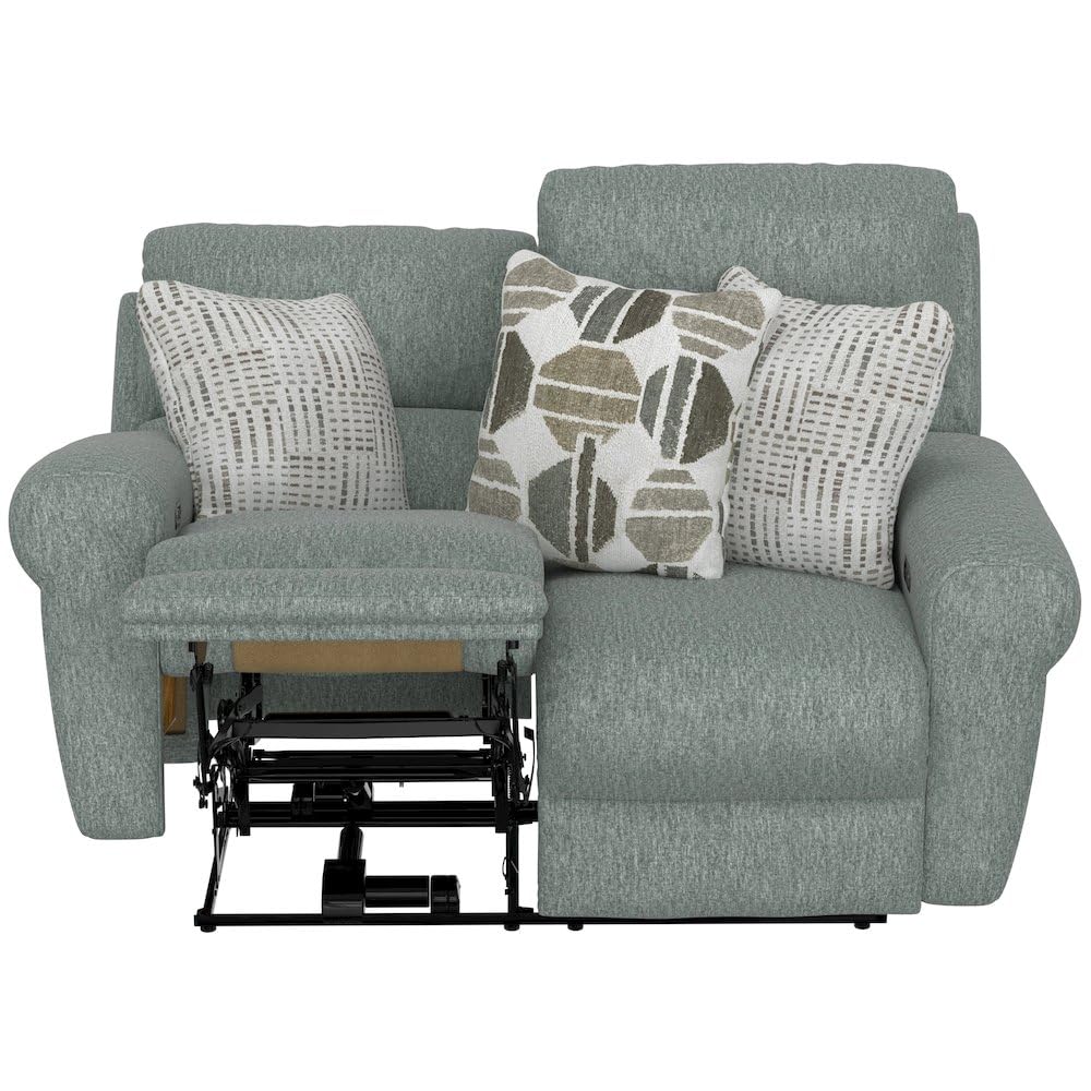 Jackson Furniture Catnapper Green Power Reclining Loveseat with Wood and Metal Frame, Loveseat Recliner Styled as an Elegant Couch Alternative for Living Rooms Jackson Furniture