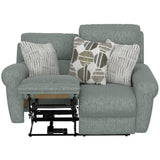 Jackson Furniture Catnapper Green Power Reclining Loveseat with Wood and Metal Frame, Loveseat Recliner Styled as an Elegant Couch Alternative for Living Rooms Jackson Furniture
