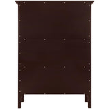 eHemco 3 Tier Bookcase with 2 Arched Supports, 40 Inches, Cherry eHemco