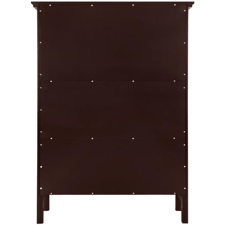 eHemco 3 Tier Bookcase with 2 Arched Supports, 40 Inches, Cherry eHemco