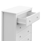 Storkcraft Alpine 4 Drawer Chest (White) – GREENGUARD Gold Certified, Dresser For Nursery, 4 Drawer Dresser, Kids Dresser, Nursery Dresser Drawer Organizer, Chest of Drawers Storkcraft