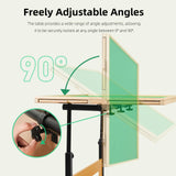 ALL4JIG 2000 Piece Jigsaw Puzzle Table with Legs,Wooden Jigsaw Puzzle Table with 4 Drawers & Cover,360°Rotating for Easy Access,Adjustable Angle & Height Adjustment ALL4JIG