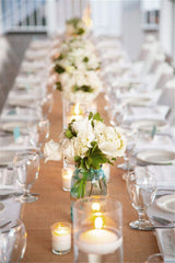 B-COOL 2 Pieces Burlap Table Runners 13x108 Inch Rustic Boho Table Runner Dresser Cover for Farmhouse Macrame Jute Fabric Thanksgiving Party Home Dining Decorations Khaki B-COOL