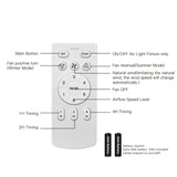 ocioc Quiet Ceiling Fan with LED Light 22 inch Large Air Volume Remote Control for Kitchen Bedroom Dining Room Patio ocioc