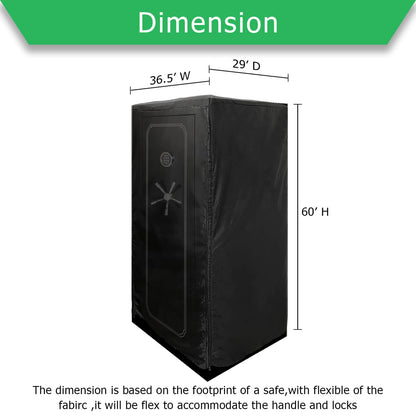 NEXT STATION Gun Safe Cover,Premium Quality Fabric Gun Safe Cover Up and Protector to Protect Gun Safes from Dust and Keep them Concealed from Sight (60H*36.5W*29D)