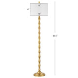 SAFAVIEH Lighting Collection Aurelia Farmhouse Antique Gold 64-inch Living Room Bedroom Home Office Standing Floor Lamp,Metal (LED Bulb Included) SAFAVIEH