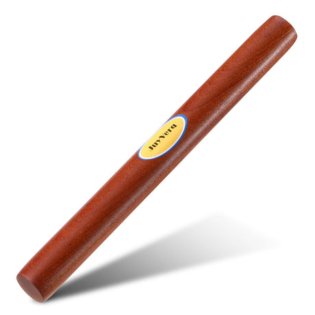 JuyVerq Wood Rolling Pin (15.75 Inches), Non-Stick Rolling Pin for Baking, Natural Sapele Wood Dough Roller for Pizza, Fondant, Pie, Cookie, Pastry, Essential Kitchen Tool JuyVerq