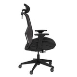 RESPAWN SPIRE Ergonomic Mesh Office Gaming Chair - High Back Home PC Computer Desk Reclining Gaming Chair, Adjustable Armrests, Adjustable Headrest, Knitted Mesh Back, Cooling Gel Seat - Stealth Black RESPAWN