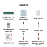 Cricut Explore Air 2 Cutting Machine (Emerald) | Ultimate Starter Kit Cricut