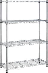 YRLLENSDAN Heavy Duty 4-Tier Wire Shelving Unit – NSF Certified Adjustable Metal Storage Rack for Kitchen, Garage, Pantry – 1000 lbs Capacity – 36" W x 14" D x 54" H YRLLENSDAN