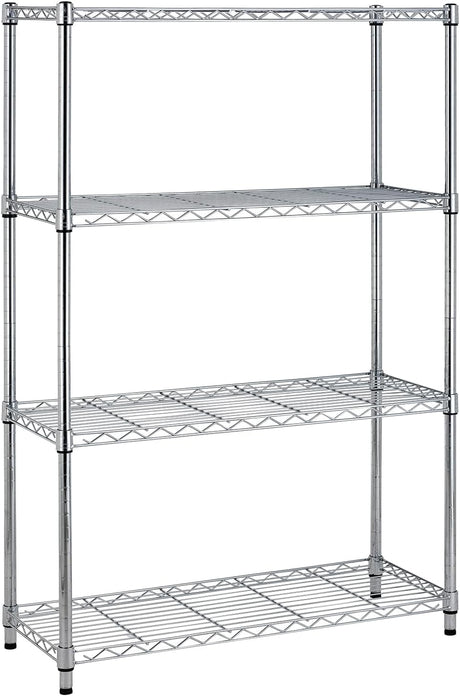YRLLENSDAN Heavy Duty 4-Tier Wire Shelving Unit – NSF Certified Adjustable Metal Storage Rack for Kitchen, Garage, Pantry – 1000 lbs Capacity – 36" W x 14" D x 54" H YRLLENSDAN