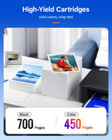 67XL Printer Ink for HP 67XL Ink Cartridges Black/Color Combo Pack Replacement for HP Ink 67 XL DeskJet 2700e 2755 2755e 2855e 4155e 4100 4255e Envy 6055e 6000 6055 6400 6455e 6455 Pro 6458 6475 1255 KingKJ