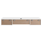 Modway Render Mid-Century Modern, Wall Mount Office Desk, White Modway