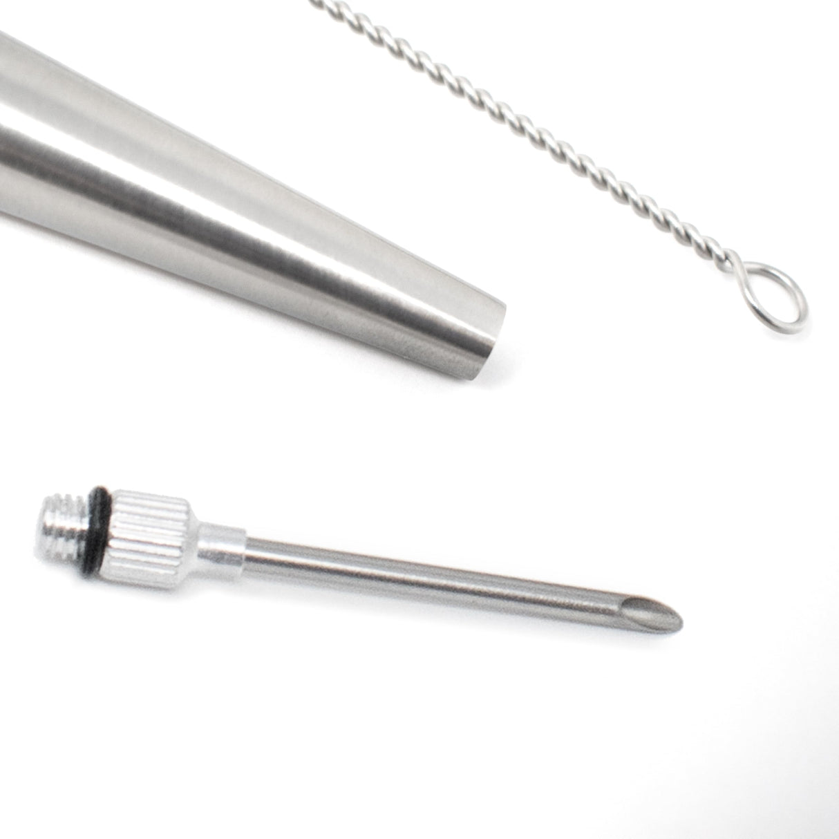 Norpro Deluxe Stainless Steel Baster with Injector and Cleaning Brush 11" x 2" x 2" Norpro