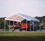ShelterLogic 12' x 26' SuperMax Heavy Duty Steel Frame Quick and Easy Set-Up Canopy, white (25770) ShelterLogic