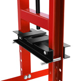 6 Ton Hydraulic Shop Press, Heavy Duty H-Frame Carbon Steel Body Garage Floor Adjustable Shop Press with Visible Pressure Gauge, Working Height 2.2" to 9.4" red CuisinSmart
