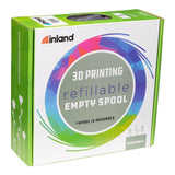 Inland V2 Reusable Filament Spool, 3D Printing Replacement Spool for Inland Spooless Filament, Compatible with Bambu Lab Filament Refill INLAND