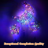 CHARTEKS 3D String Light Craft Kit with Paint for Kids, 3 Projects Pack String Art Kit with 60 LED Bulbs, Wind Chime, Arts and Crafts Set, Birthday Gifts for Girls and Boys Ages 8+ (Corn-Leaf String) CHARTEKS