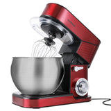Stand Mixer, CUSIMAX 6.5QT Stainless Steel kitchen Electric Mixer 6-Speeds Tilt-Head Dough Mixers for Home Use with Dough Hook, Wire Whisk & Flat Beater, Splash Guard, Red CUSIMAX