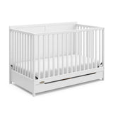 Graco Melrose 5-in-1 Convertible Crib with Drawer (White) Graco
