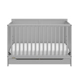 Graco Melrose 5-in-1 Convertible Crib with Drawer (Pebble Gray) Graco