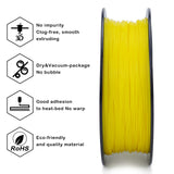 ZIRO TPU Filament 1.75mm, Flexible Soft TPU 3D Printer Filament, Shore 95A Hardness 3D Printing Material, Bright Pure Color, 0.8KG Spool, Fit Most FDM Printers Pens, Yellow ZIRO